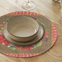 Hermia Set de 4 Salvamanteles Multicolor con Diámetro de 37 cm